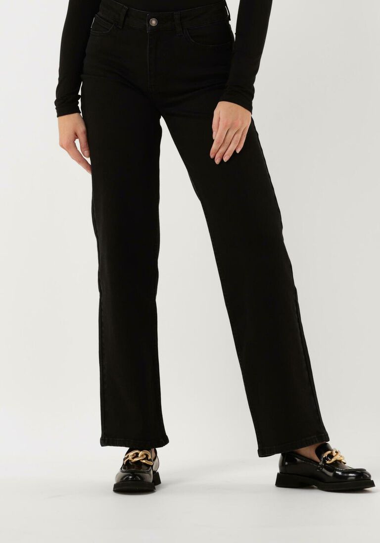 schwarze modström wide jeans elton jeans