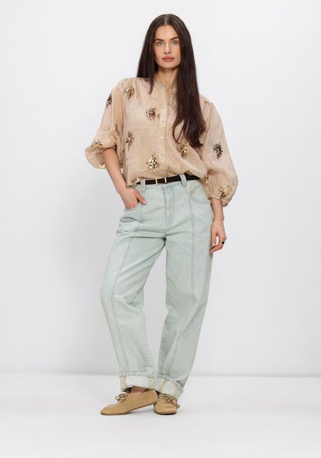 Beige NUKUS Blusen LYNN BLOUSE PAILLET - large