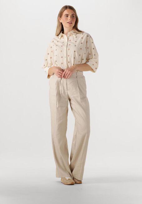 Ecru SUMMUM Blusen 3/4 SLEEVE BLOUSE TOP LINEN - large