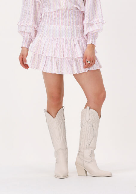 Weiße Y.A.S. Minirock YASPRISMA HW SKIRT - large