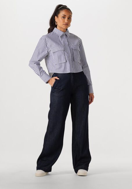 Weiße WITHBLACK Blusen WBLLEMON LS CROPPED SHIRT - large