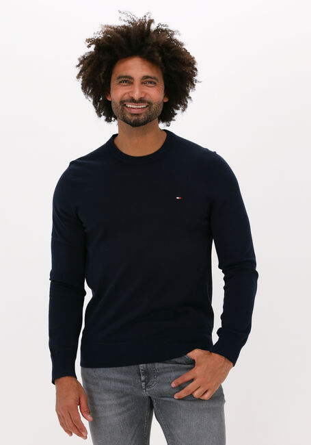 Dunkelblau TOMMY HILFIGER Pullover 1985 CREW NECK SWEATER - large