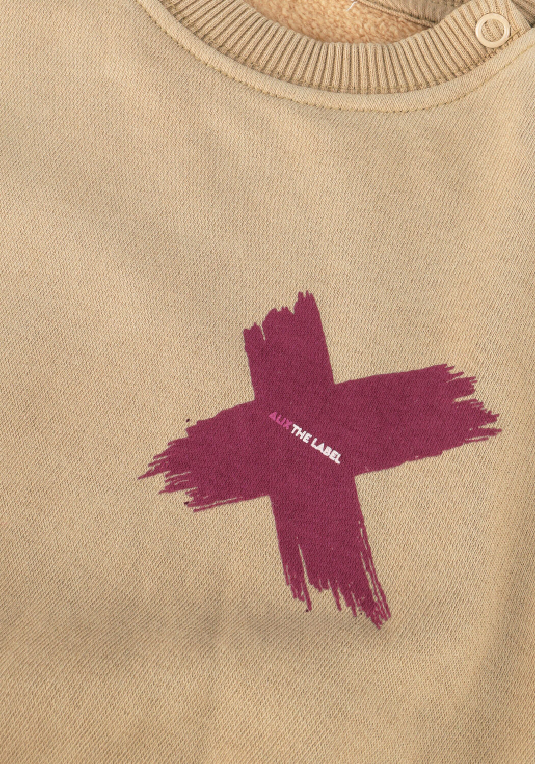 Camelfarbene ALIX MINI Pullover BABY KNITTED X SWEATER - large