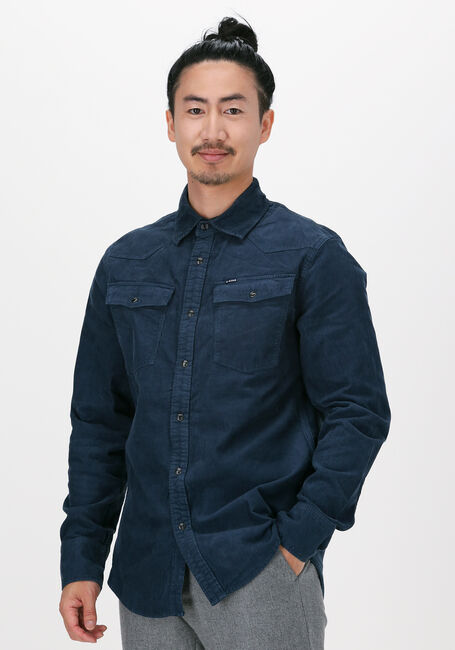 Blaue G-STAR RAW Casual-Oberhemd C436 - ESPER CORDUROY RFD- 330 - large