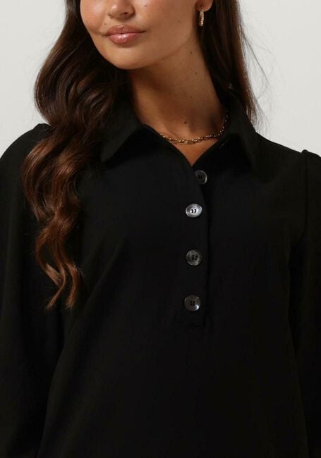 Schwarze RUBY TUESDAY Minikleid ROZZYN COLLAR DRESS WITH PLACKET AND SLEEVE DETAIL - large