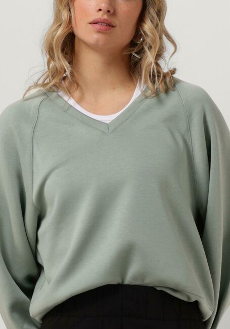 Grüne MSCH COPENHAGEN Sweatshirt MSCHNELINA IMA Q RAGLAN V SWEATERSHIRT - large