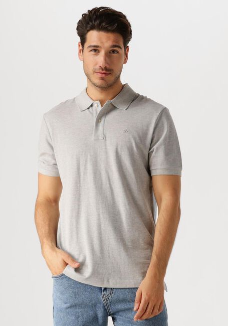 Graue SCOTCH & SODA Polo-Shirt LOGO PIQUE POLO - large