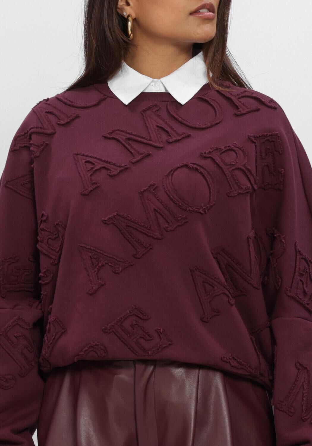 Bordeaux AMAYA AMSTERDAM Sweatshirt AMOUR SWEATER - large