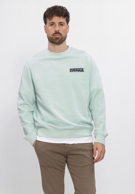 Hellblau BARBOUR Sweatshirt LIVINGSTONE CREW NECK - large