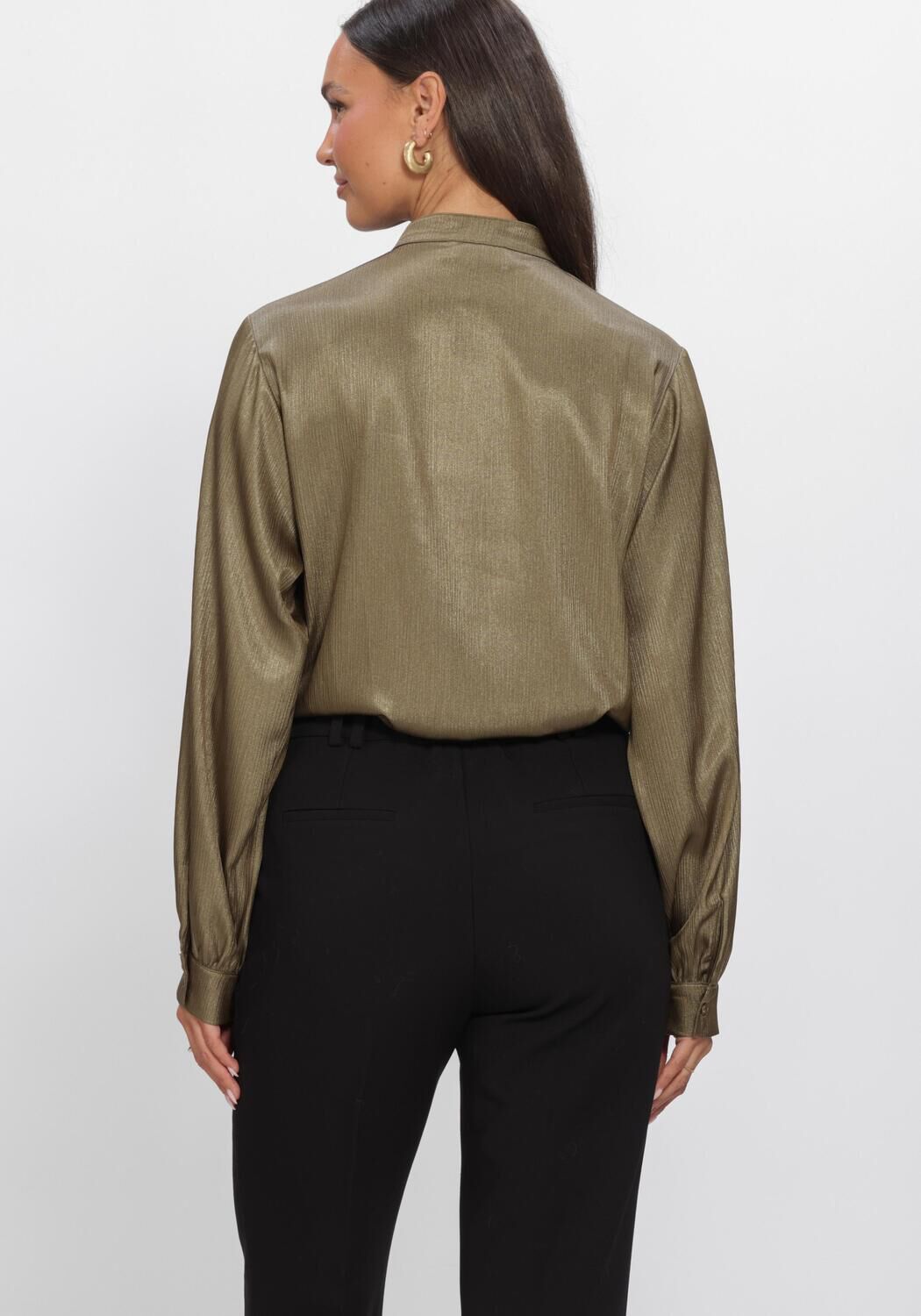 Bronzefarbene AAIKO Blusen LIV PES 516 - large