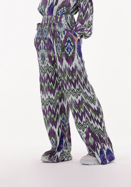 Mehrfarbige/Bunte ALIX THE LABEL Weite Hose LADIES WOVEN IKAT WIDE LEG PANTS - large