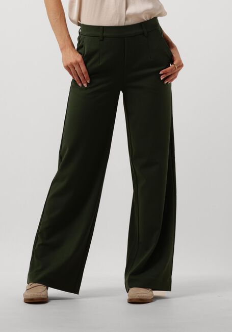 Grüne OBJECT Hose OBJLISA WIDE PANT - large