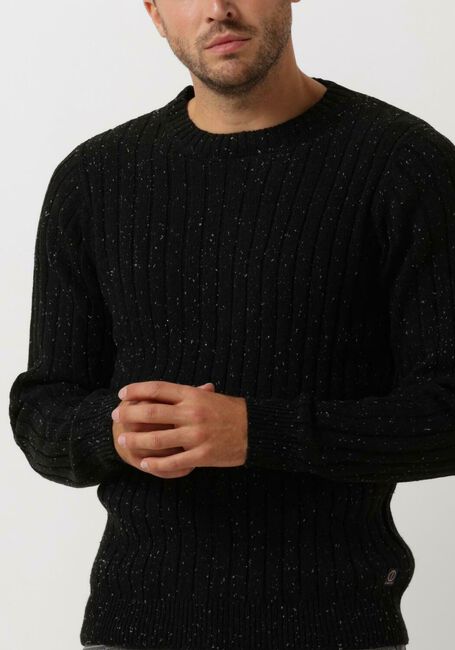 Schwarze DSTREZZED Pullover CREW NECK STRUCTURE NAPS - large