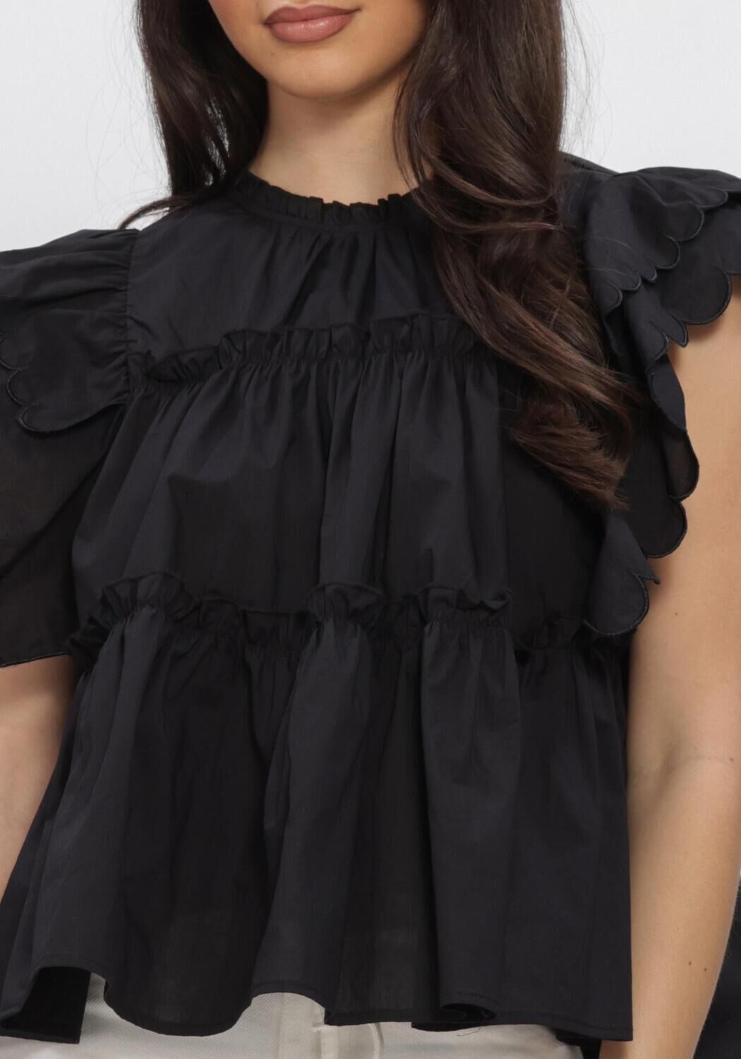 Schwarze OBJECT Top OBJHOPE S/L TOP - large