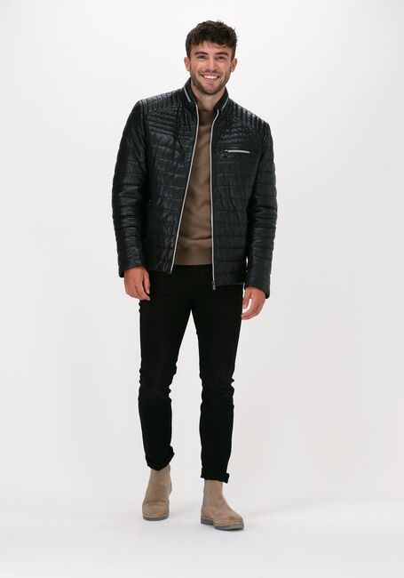 Schwarze MILESTONE Lederjack TERENZIO - large