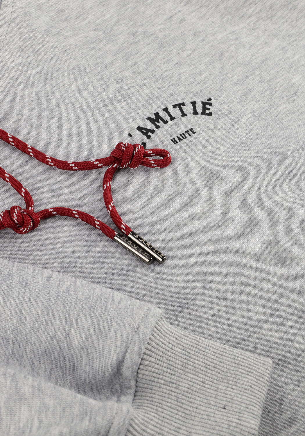 Hellgrau HAUTE L'AMITI&Eacute; Sweatshirt MINI CURVE HOODIE SWEAT - large