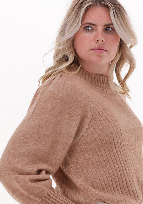 Camelfarbene NEO NOIR Pullover KELSEY KNIT BLOUSE - large