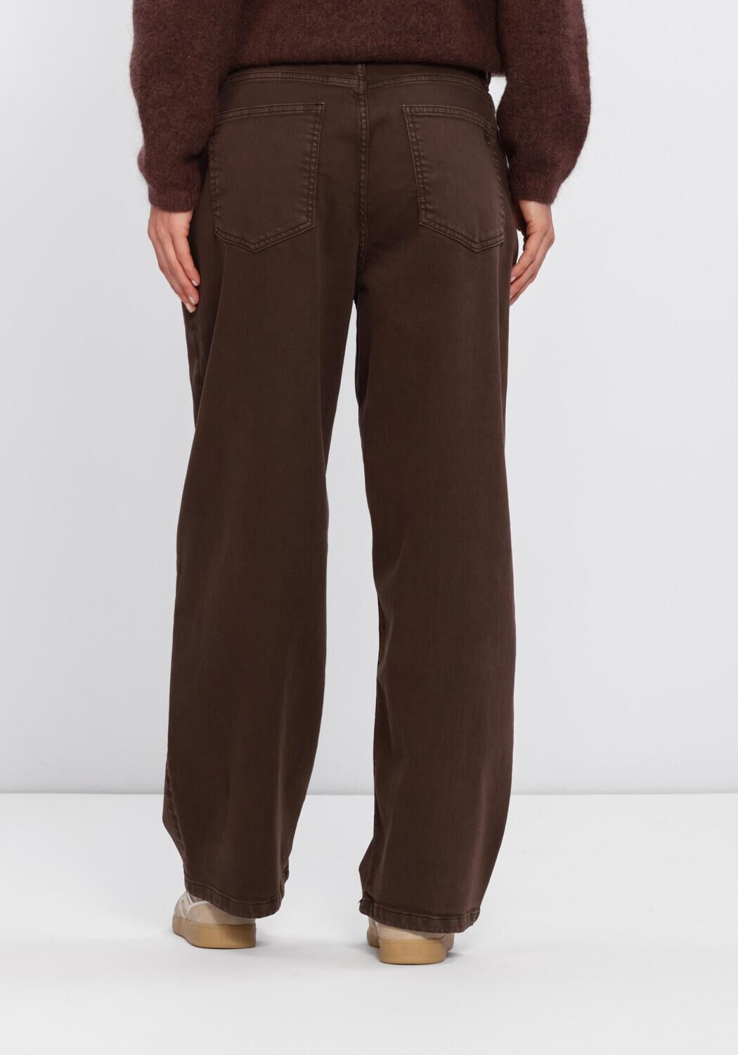 Braune STUDIO ANNELOES Weite Hose Babet denim trousers - large