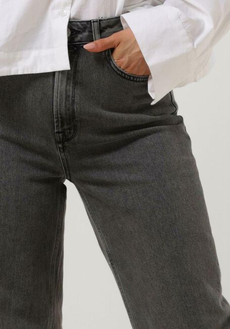 Hellgrau SELECTED FEMME Wide jeans SLFELOISE HW WIDE LIGHT GREY JEANS - large