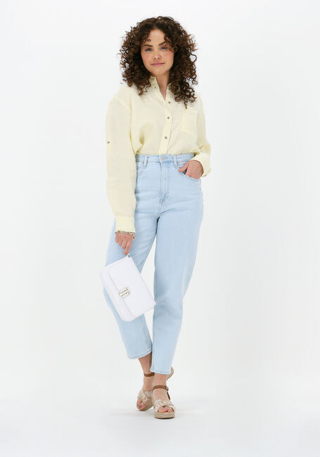 Gelbe TOMMY HILFIGER Blusen LINEN N RELAXED LONG SHIRT - large
