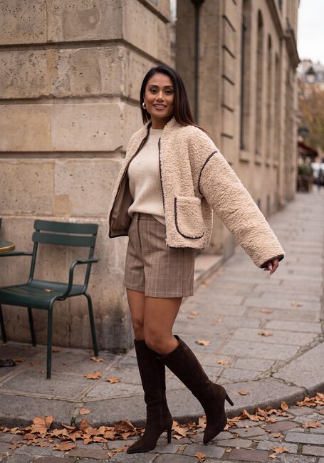 Beige NUKUS Teddy-Jacke HEINEKE JACKET - large