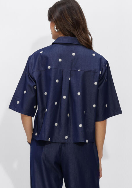 Blaue NUKUS Blusen ISA BLOUSE GLOSSY - large