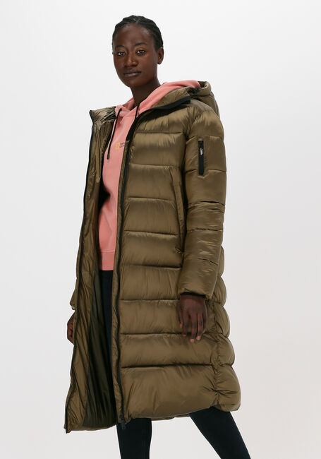 Braune NATIONAL GEOGRAPHIC Wattierte Jack ZIPPED LONG COAT - large