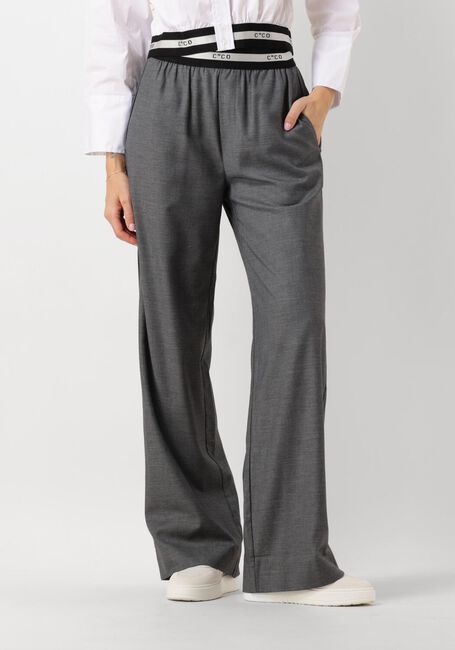 Graue CO'COUTURE Hose COCO TAILOR PLEAT LOGO LONG PANTS - large