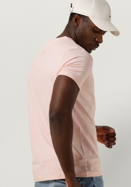 Hell-Pink TOMMY HILFIGER T-shirt STRETCH SLIM FIT TEE - large