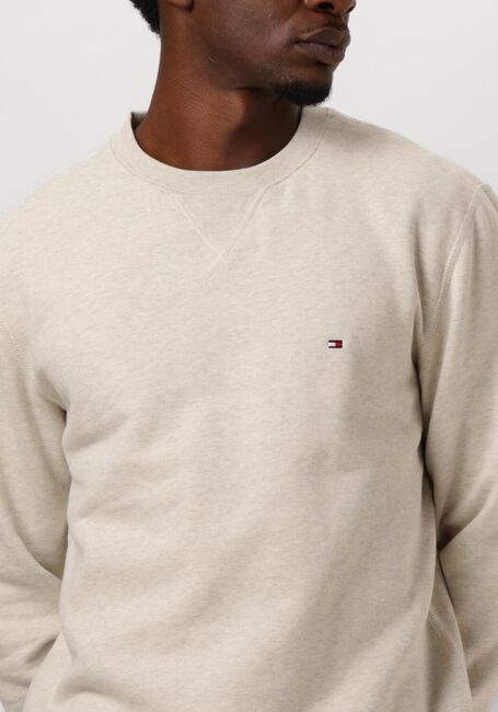 Beige TOMMY HILFIGER Sweatshirt ESSENTIAL FLEECE CREWNECK - large