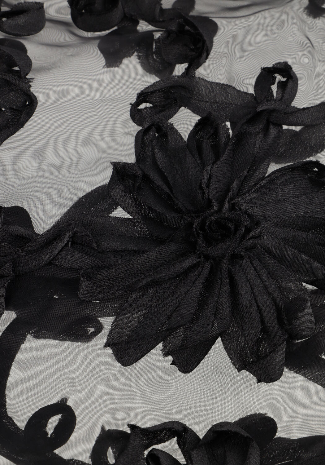 Schwarze AAIKO Blusen LUCIA FLOWER PES 502 - large