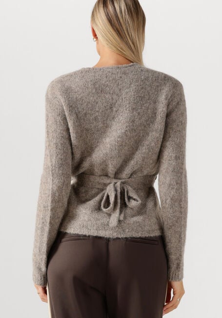 Taupe SELECTED WOMEN Pullover SLFGABELLA LS KNIT BELT CARDIGAN - large