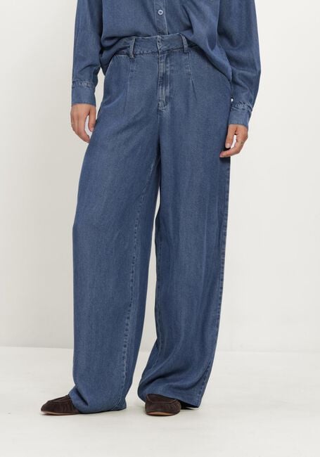 Blaue SIMPLE Weite Hose WV-HVY-TENCEL-26-3 - large