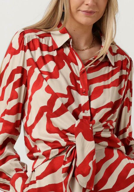 Rote MINUS Blusen JASSIE TIE SHIRT - large