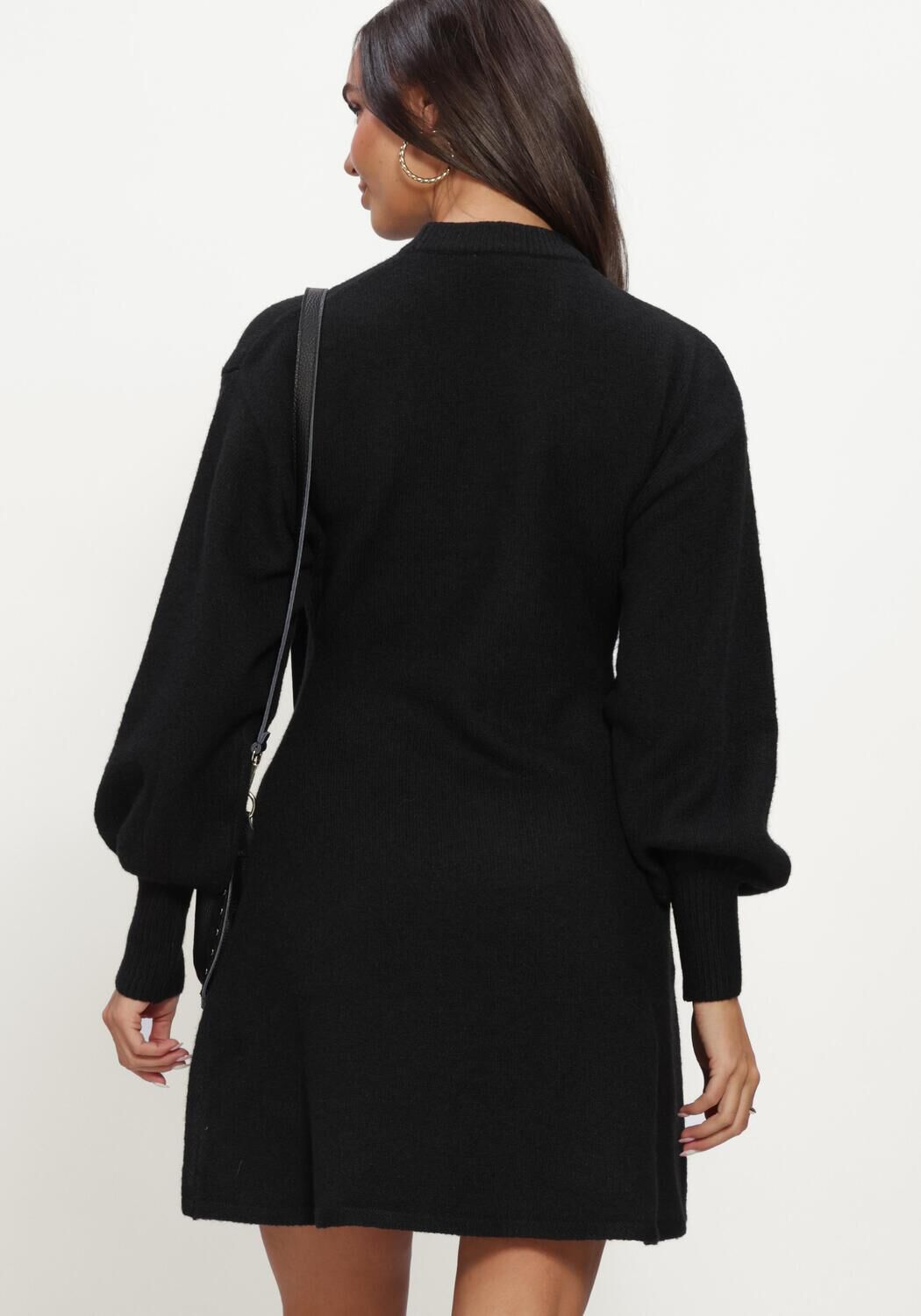 Schwarze NOTRE-V Minikleid NV-ILJA - large