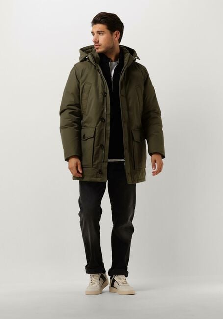 Dunkelgrün TOMMY HILFIGER Parkas ROCKIE NON FUR DOWN PARKA - large