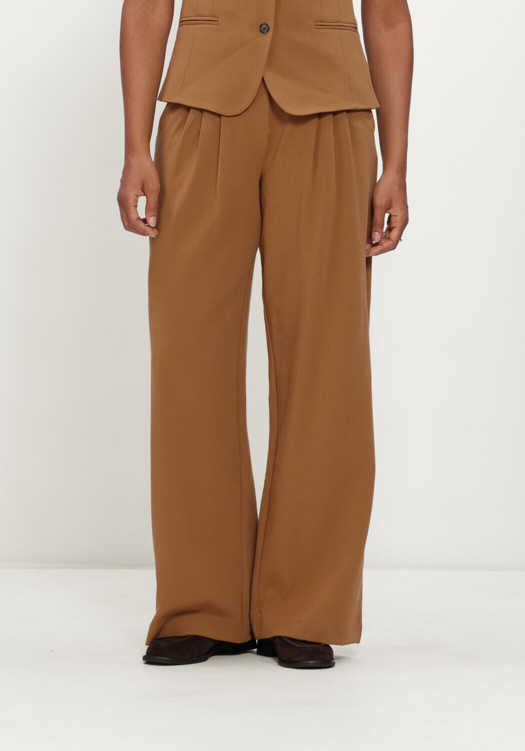 Graue MSCH COPENHAGEN Hose MSCHPHILOMINA MICHELLE HW PANTS - large