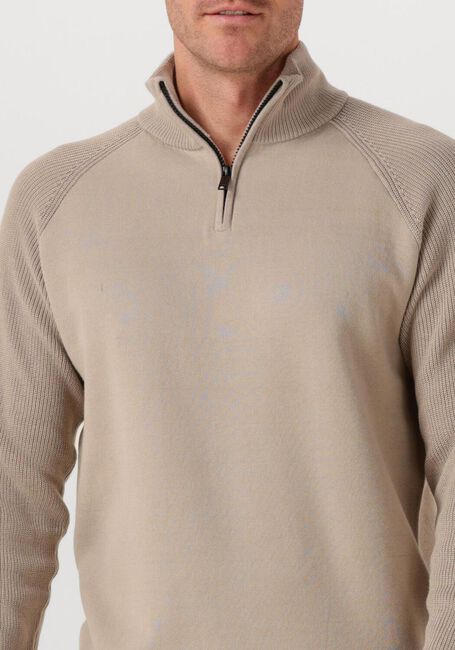 Beige GENTI Pullover TURTLE ZIP - large