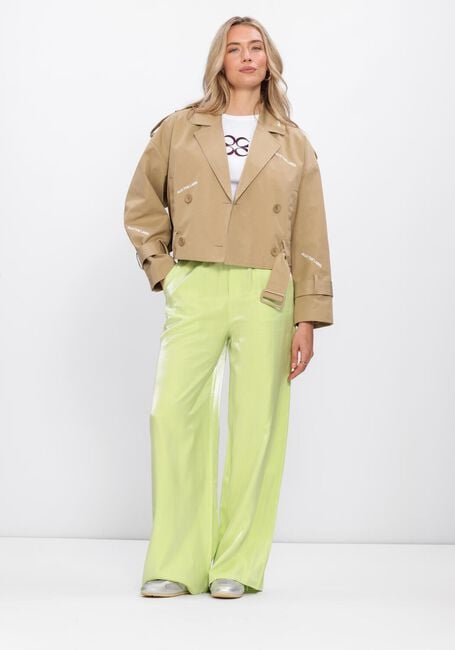 Gelbe ALIX THE LABEL Hosen LADIES WOVEN MIX SHINE PANTS - large