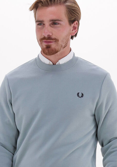Hellblau FRED PERRY Pullover CREW NECK SWEATSHIRT - large