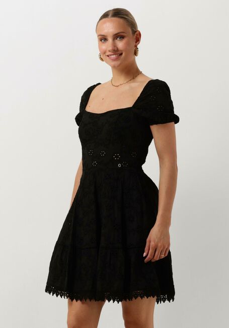 Schwarze GUESS Minikleid SS CLIO FLARE MIDI DRESS - large