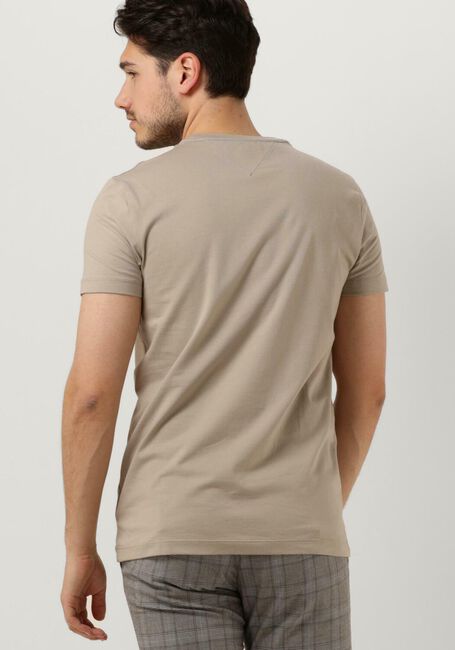 Beige TOMMY HILFIGER T-shirt STRETCH EXTRA SLIM FIT TEE - large