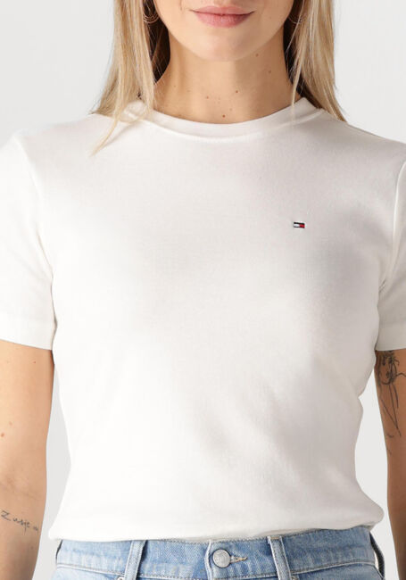 Weiße TOMMY HILFIGER T-shirt SLIM CODY C-NK SS - large
