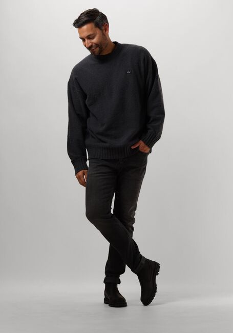 Schwarze CALVIN KLEIN Pullover BOUCLE BOXY SWEATER - large