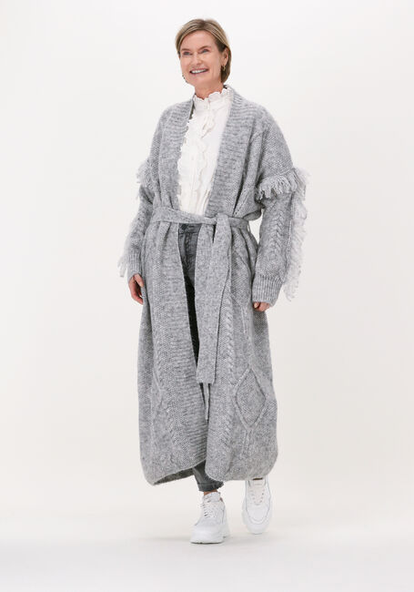 Graue SILVIAN HEACH Strickjacke LONG CARDIGAN CLEVELAND - large