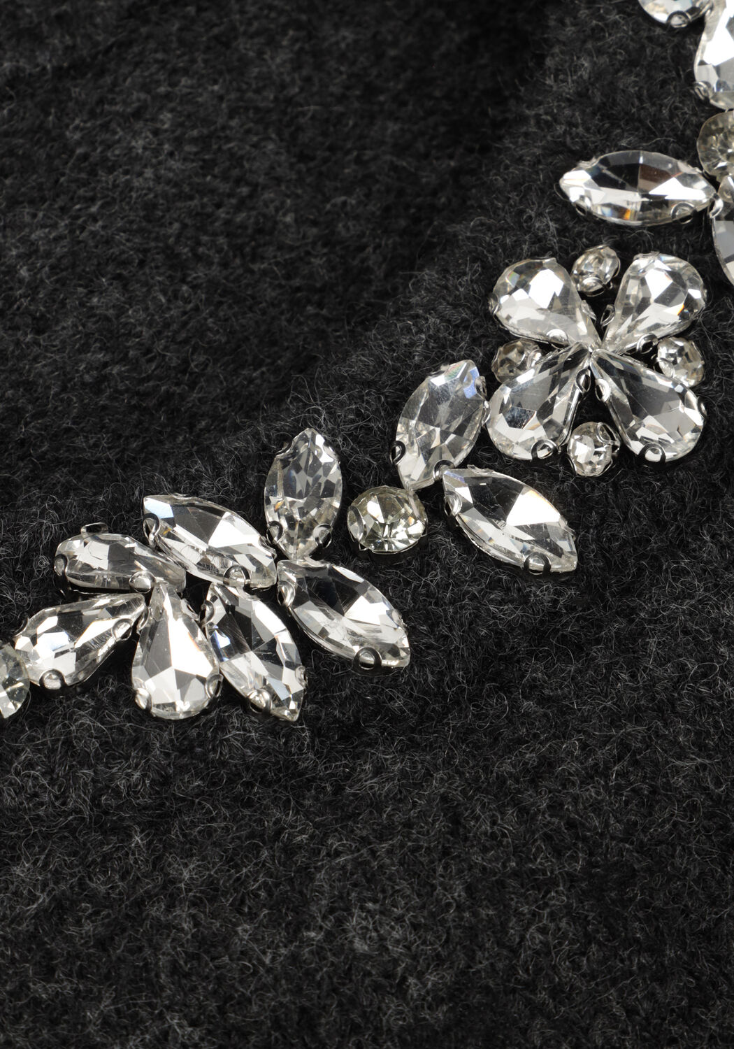 Dunkelgrau NEO NOIR Pullover MAIA STONE KNIT BLOUSE - large