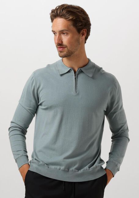 Blaue PURE PATH Polo-Shirt REGULAR FIT KNITWEAR POLO806 - large