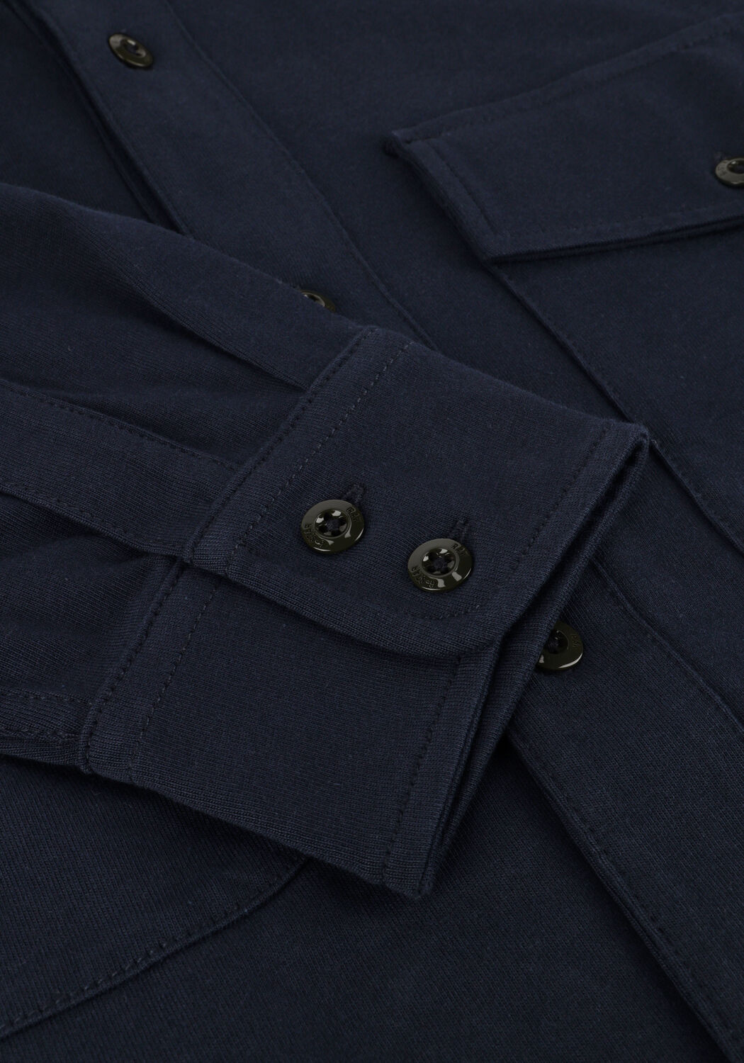 Blaue G-STAR RAW Casual-Oberhemd MARINE JERSEY SHIRT L\S - large