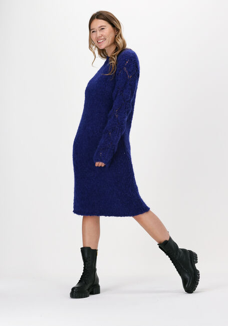 Blaue JUST FEMALE Midikleid SAGTA KNIT DRESS - large
