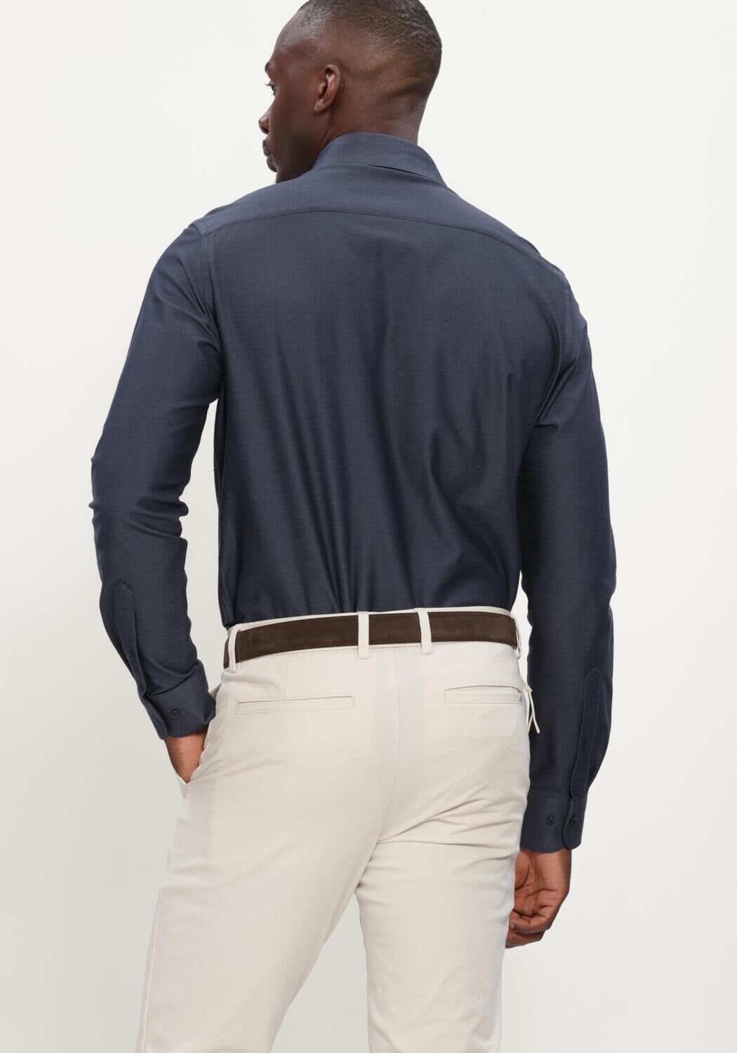 Dunkelblau PROFUOMO Casual-Oberhemd SHIRT X-CUTAWAY JAPANESE KNITTED - large